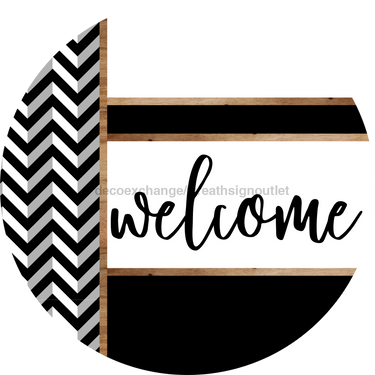 Chevron Door Hanger, Welcome Door Hanger, DCO-01800-DH, 18